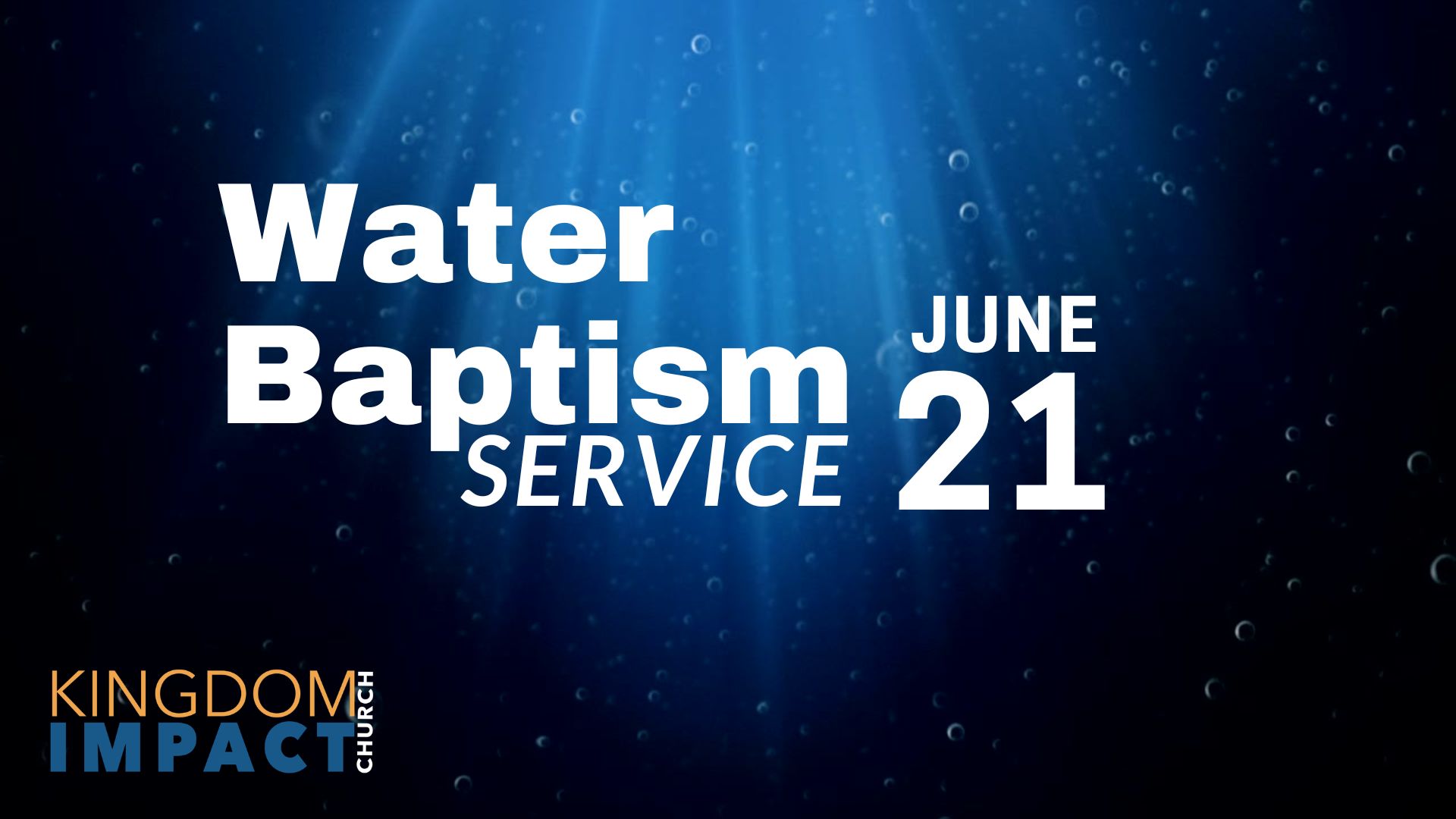 Baptism Service June 2026